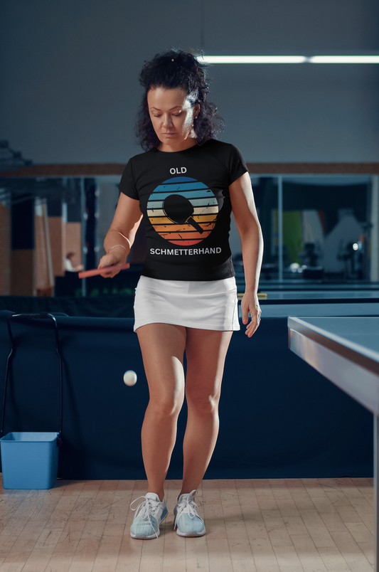 Old Schmetterhand Trainings-T-Shirt für Tischtennis-Enthusiasten