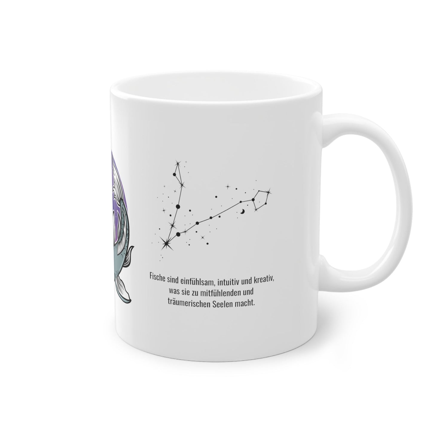 Sternzeichen-Tasse Geschenk bedruckt | Fische | Personalisierbar | Namens-Tasse