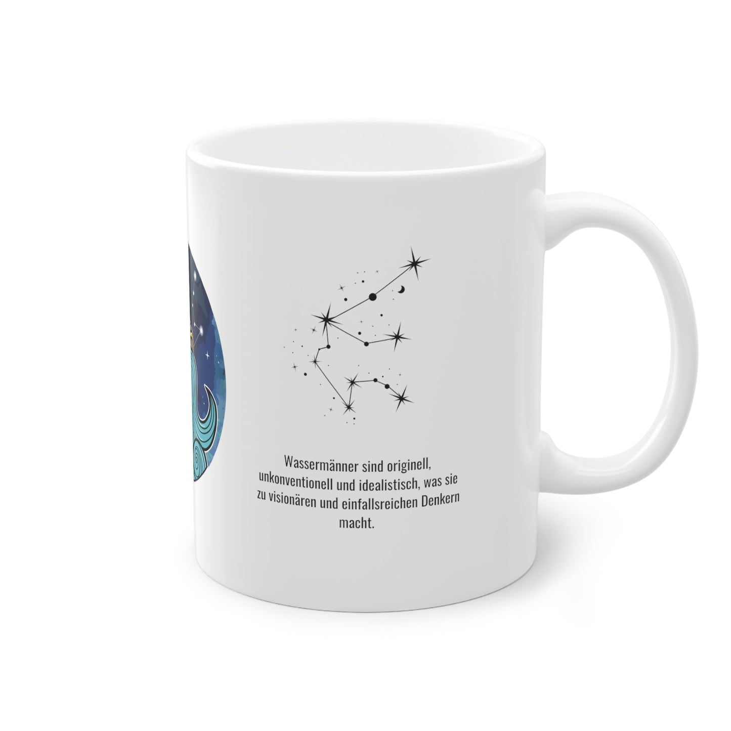 Sternzeichen-Tasse Geschenk bedruckt | Wassermann | Personalisierbar | Namens-Tasse