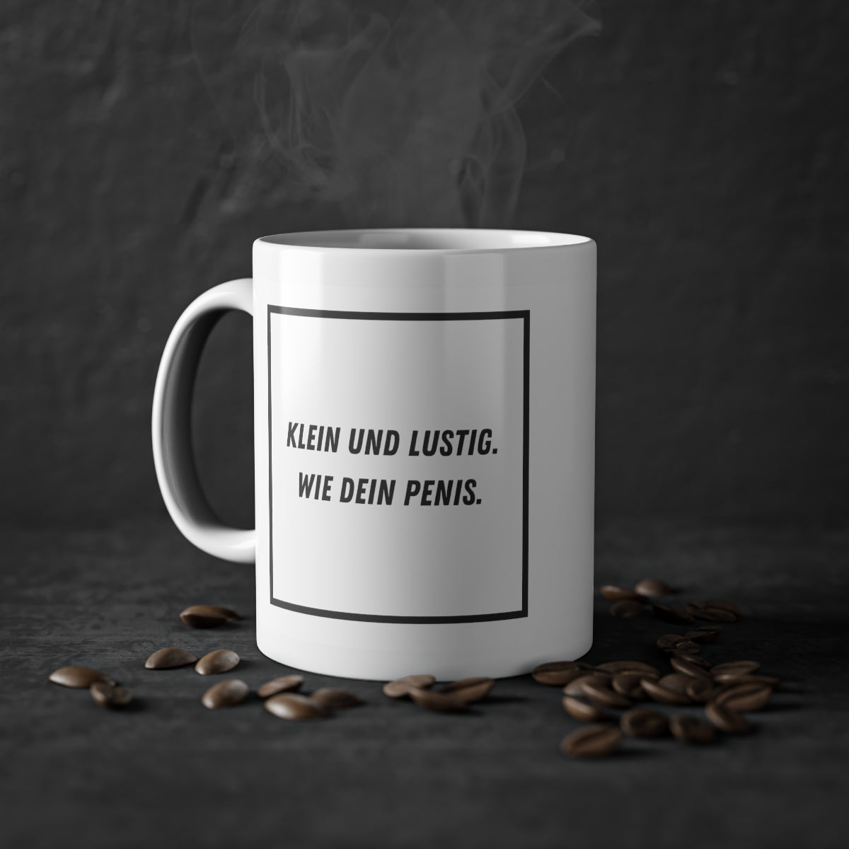 Tasse Geschenk bedruckt | Klein und Lustig. Wie dein Penis | Kaffeetasse | Geschenk | Geschenkidee für die Kaffeejunkies